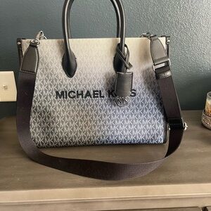 Michael Kors Black and Gray Ombré Purse
